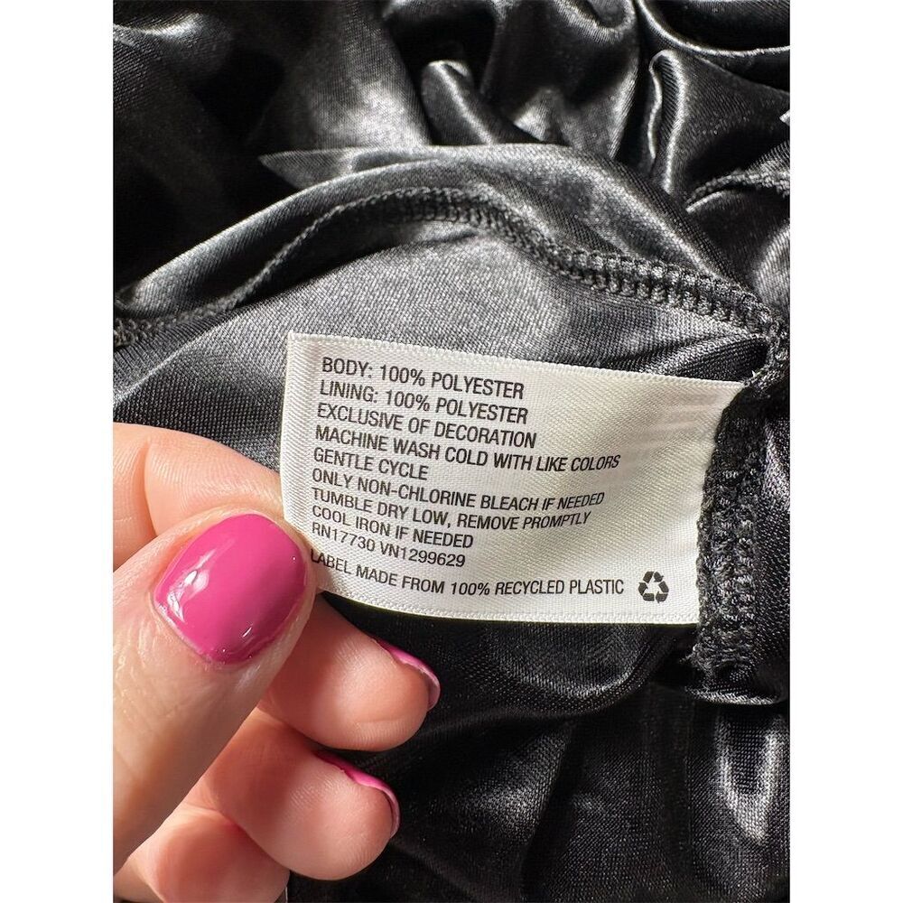 Wild Fable Women's Black Pleated Pantsuit w/ Rainbow Stripes Size M - Picture 8 of 8
